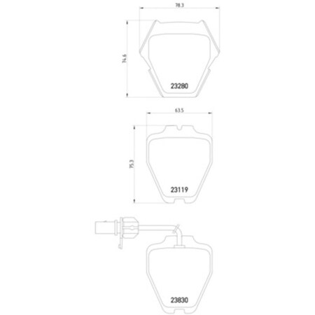 Pagid Brakes Disc Brake Pad, 355009031 355009031